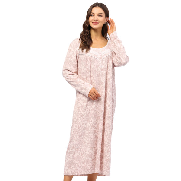 WOMEN ELEGANT LONG SLEEVE NIGHTGOWNS - Image 2