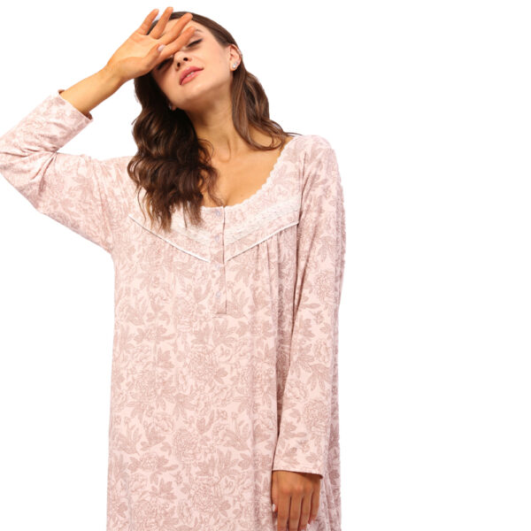 WOMEN ELEGANT LONG SLEEVE NIGHTGOWNS - Image 4